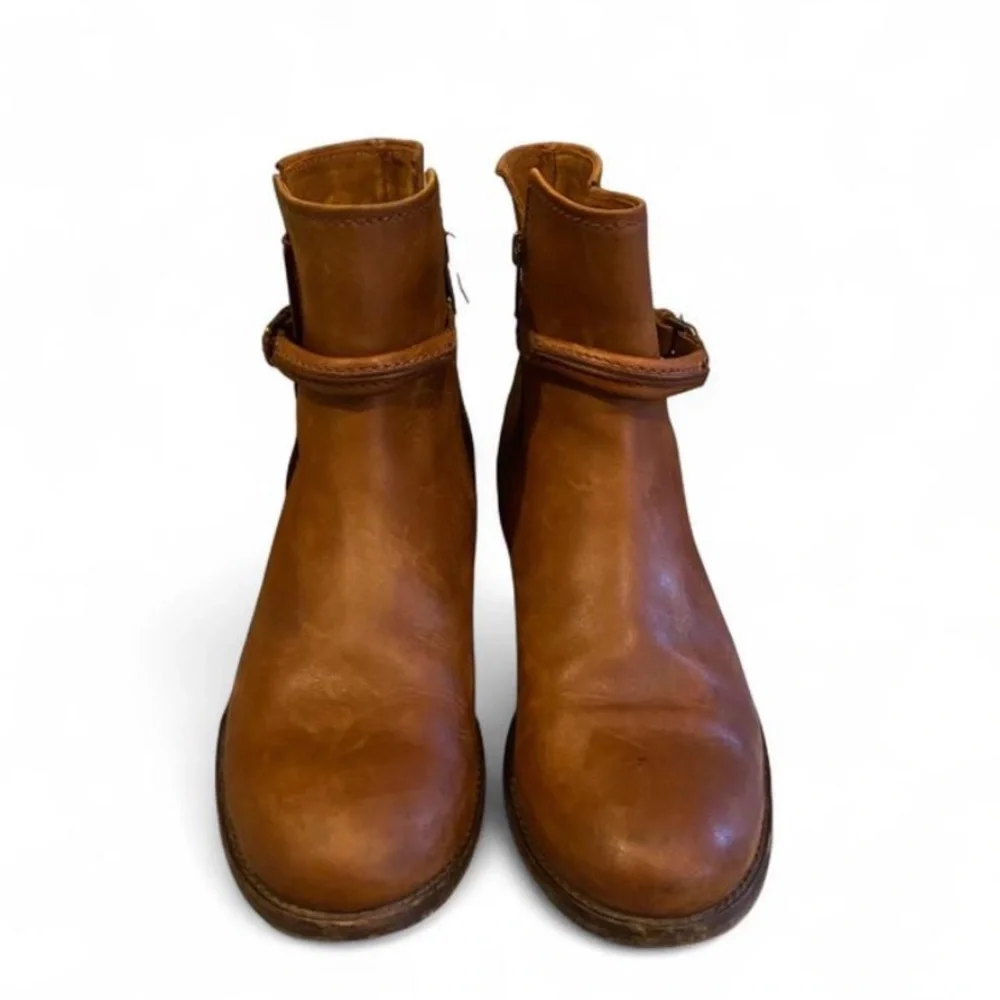Frye Tan Leather Ankle Booties - Picture 2 of 7